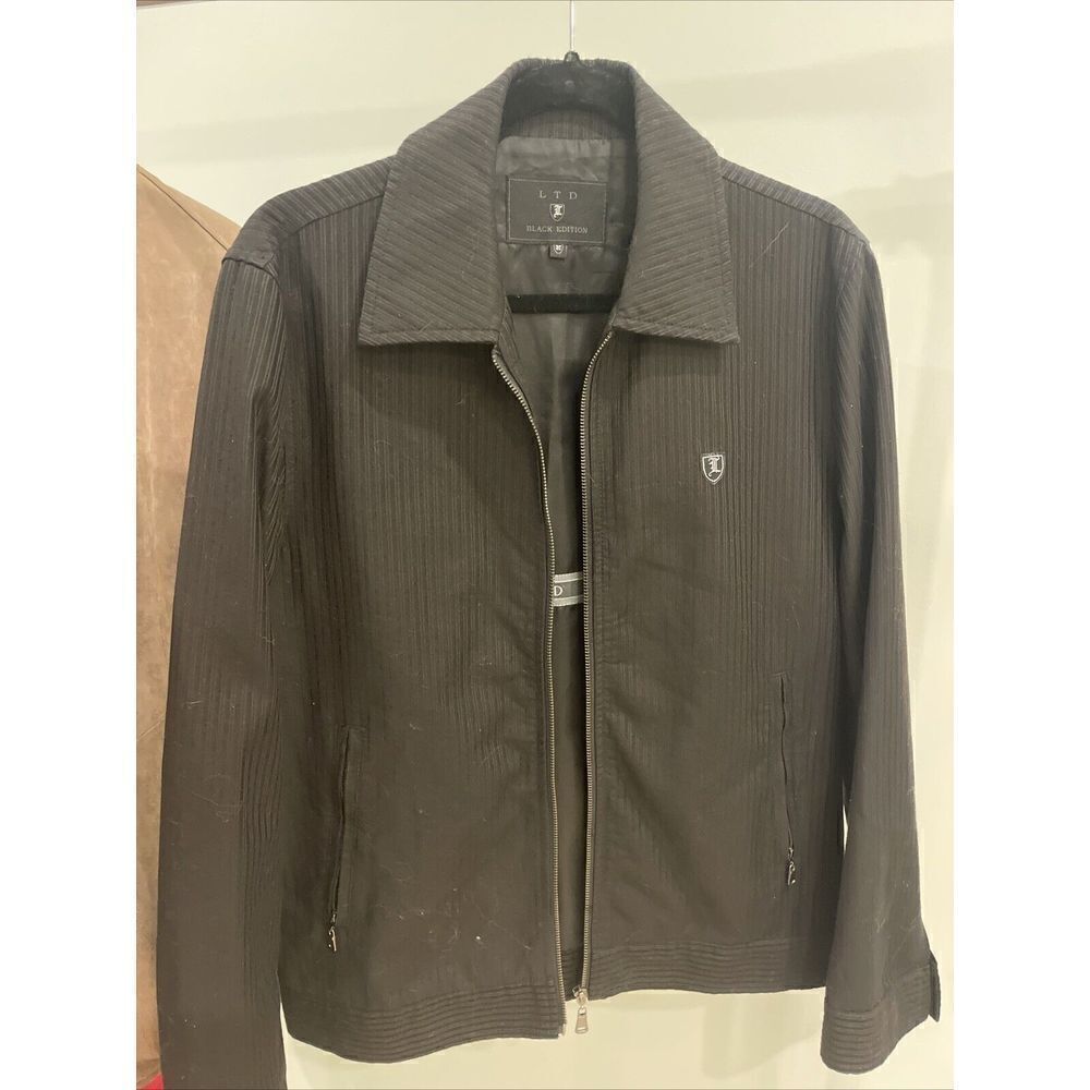 LTD Black edition Mens Jacket Size M Pockets W Multiple Inside Pockets Luxe
